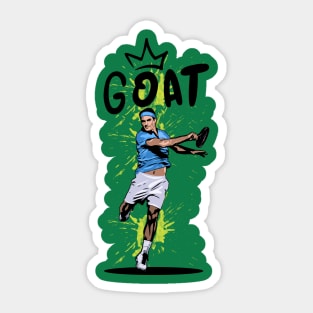 Roger Federer GOAT Sticker